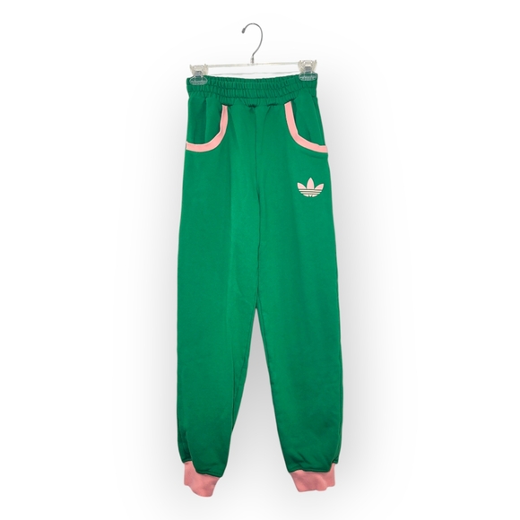 ADIDAS Adicolor 70s Sweat Pant in Green Pink XS - Picture 3 of 8